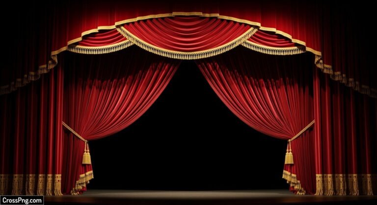 Stage curtain background image