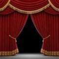 Stage curtain background image
