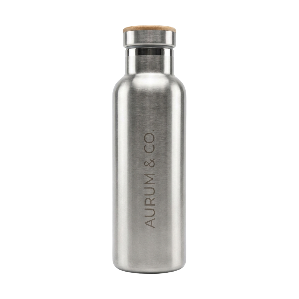Stainless Steel Water Bottle PNG