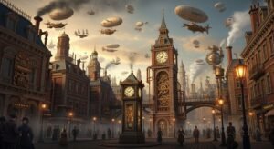 Steampunk background image 2