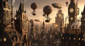 Steampunk background image