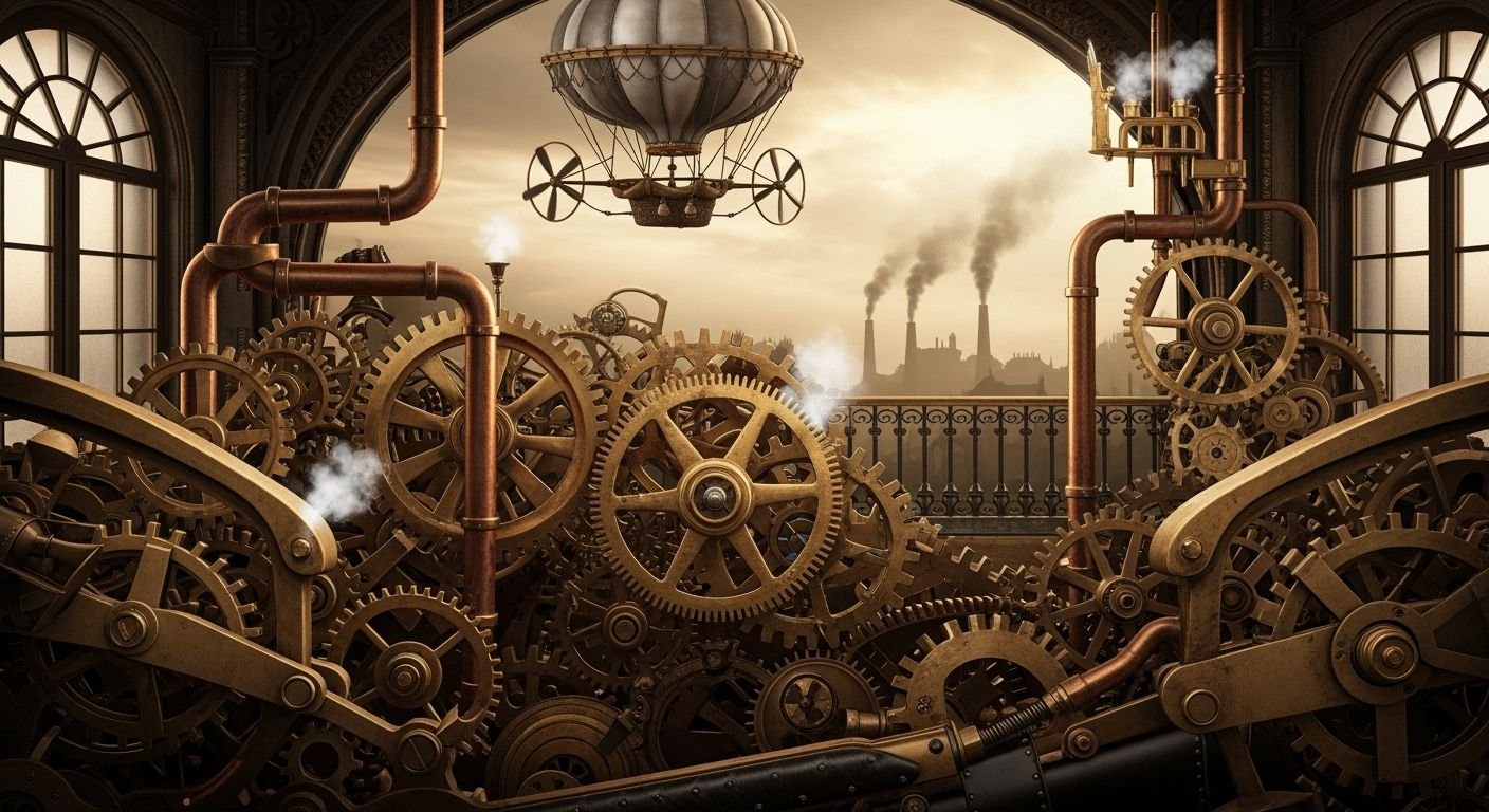 Steampunk background image 4