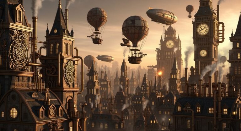 Steampunk background image