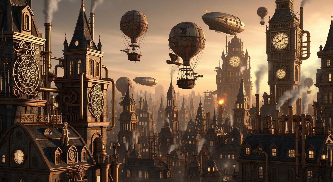 Steampunk background image