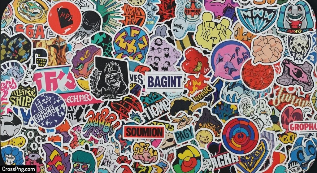 Sticker background image