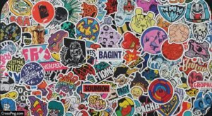 Sticker background image