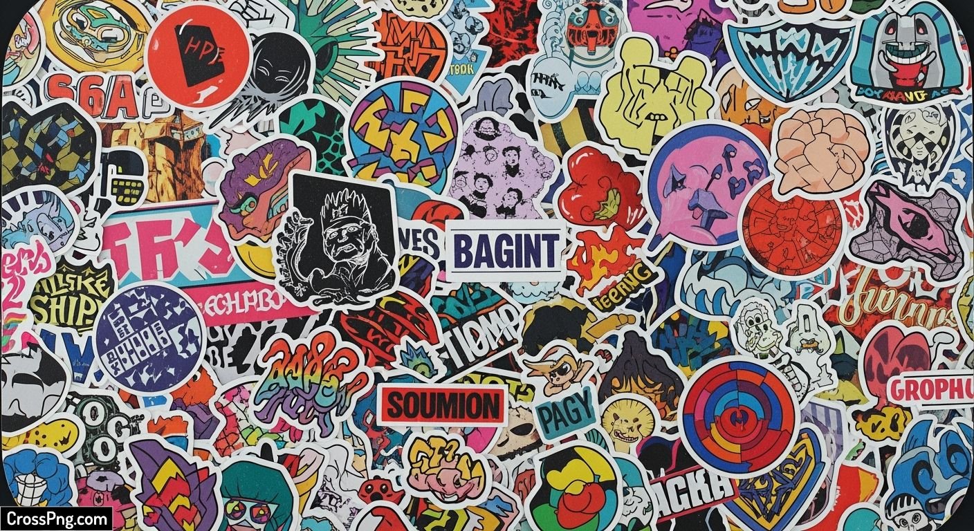 Sticker background image