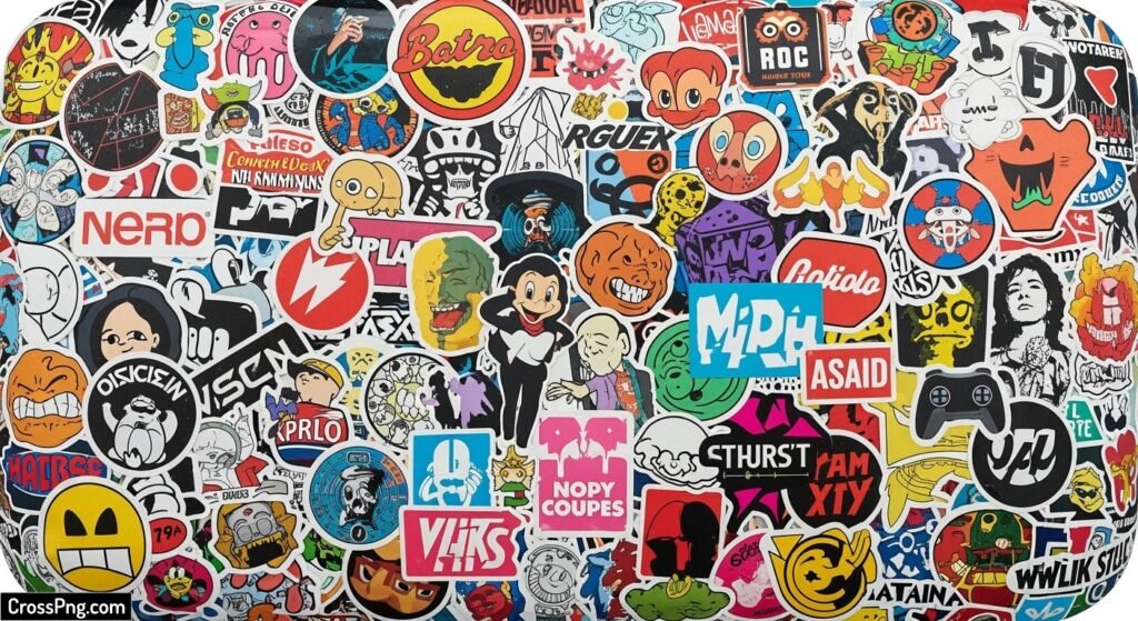 Sticker background image
