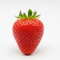 Strawberry blank background