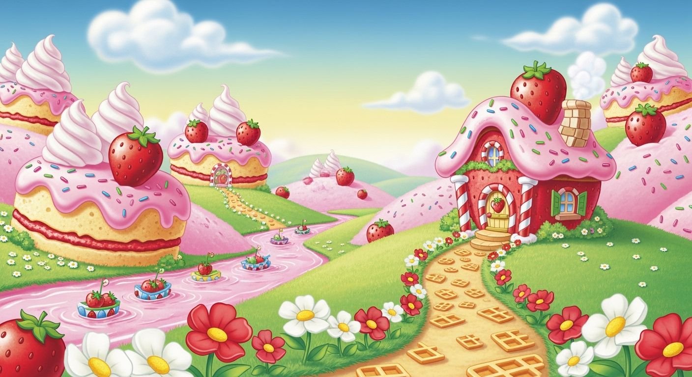 Strawberry shortcake background image 3