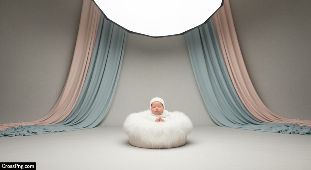Studio baby background image 3