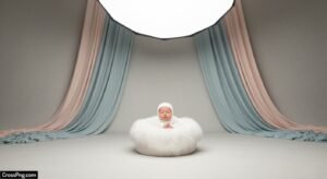 Studio baby background image 3