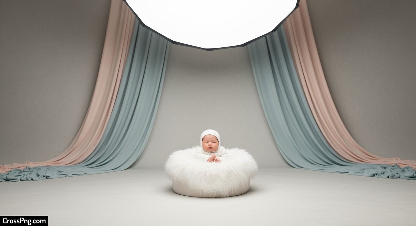 Studio baby background image 3