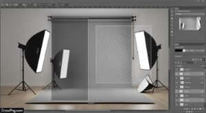 Studio background psd image 2