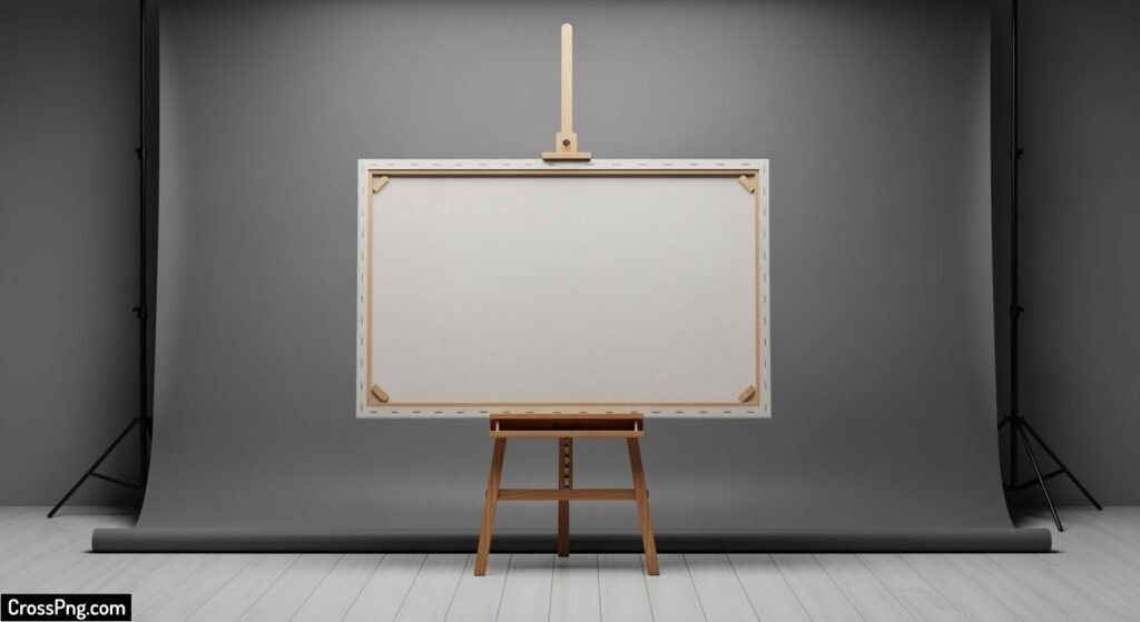 Studio canvas background image