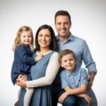 Studio family photo background image