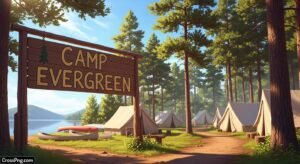 Summer camp background image