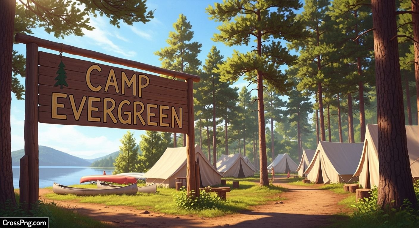 Summer camp background image