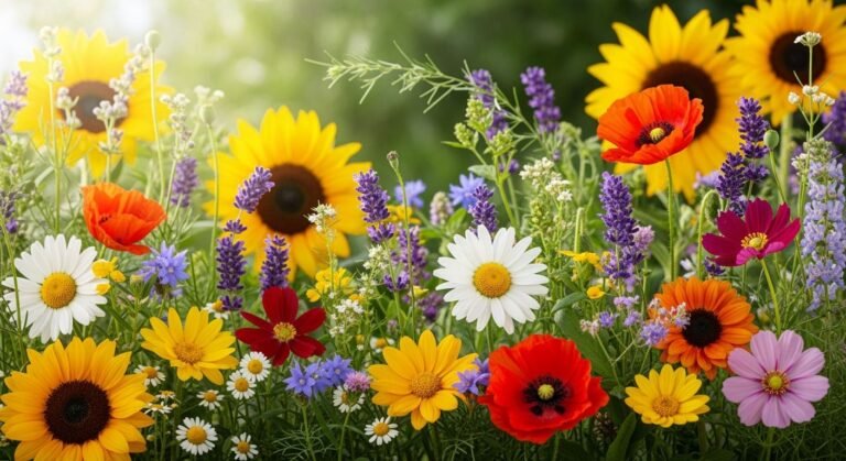 Summer flower background image 3