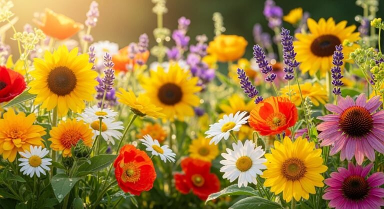 Summer flower background image