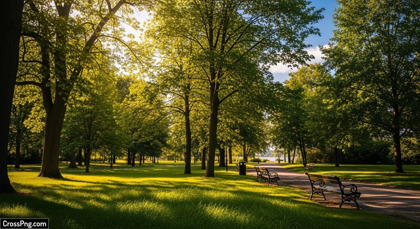 Summer park background image