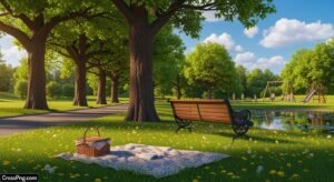 Summer park background image 2