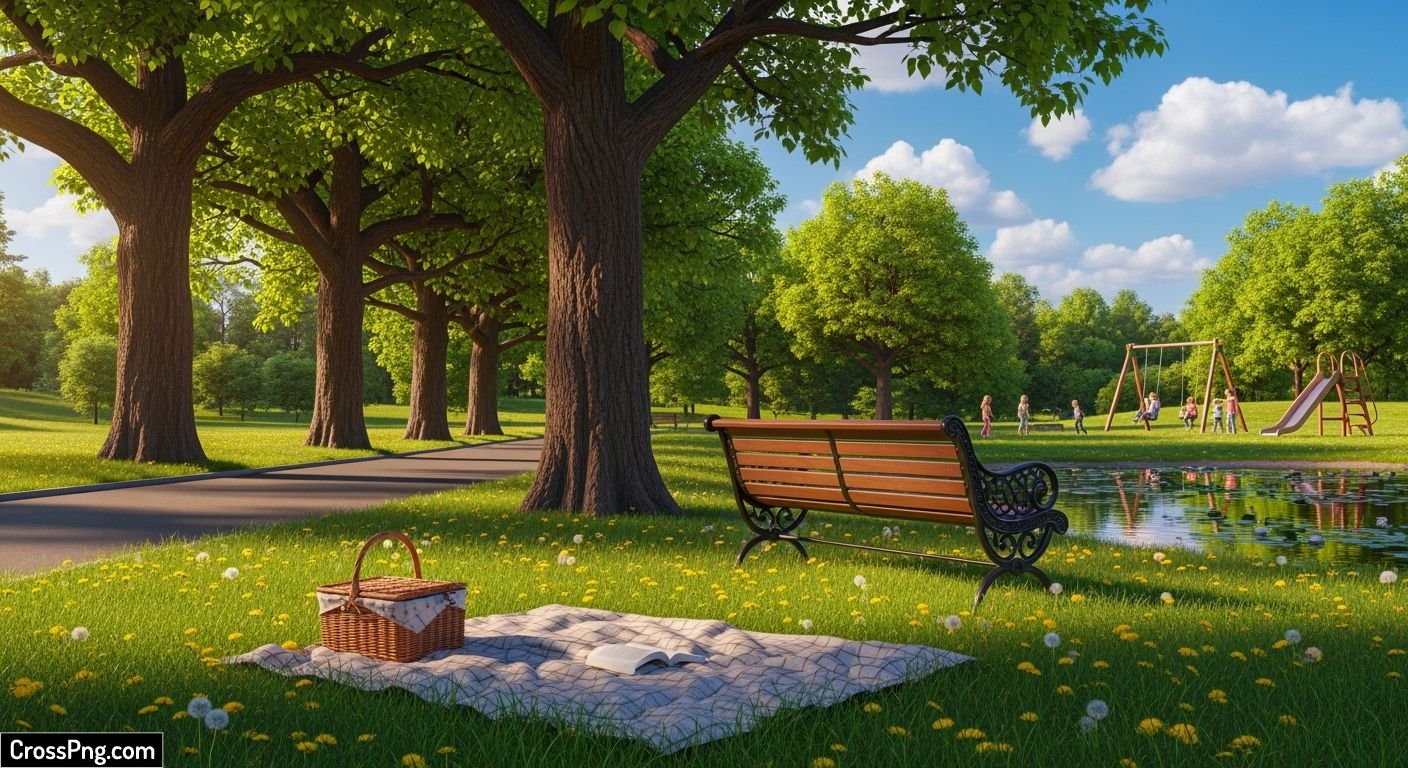 Summer park background image 2