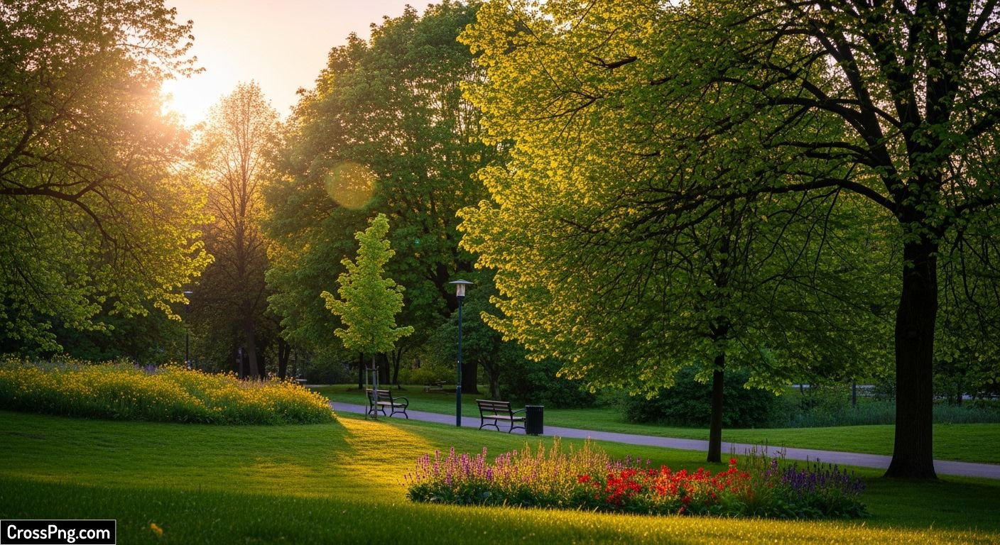Summer park background image 3