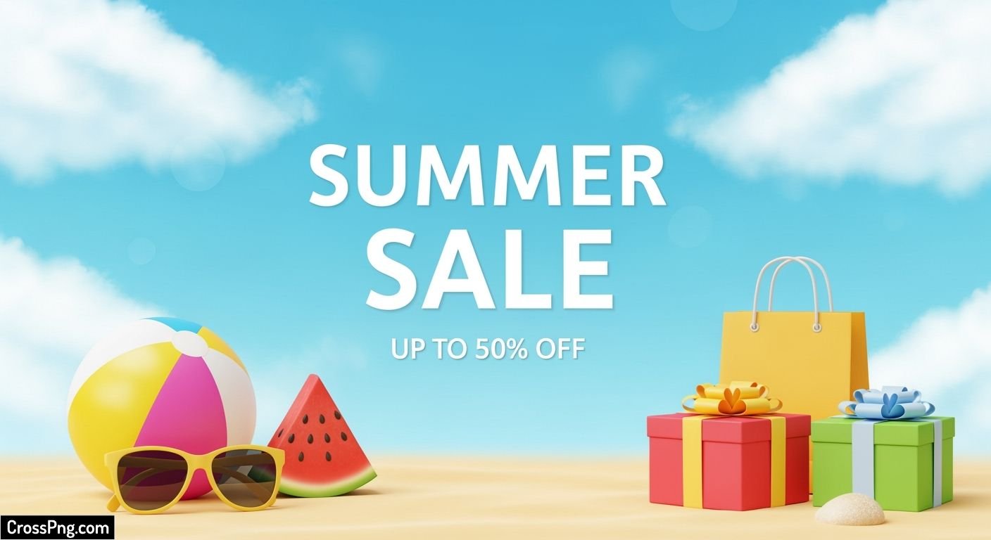 Summer sale background image