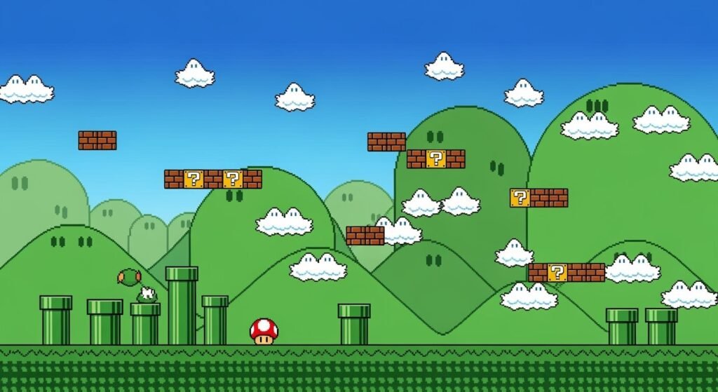 Super mario bros background image 2