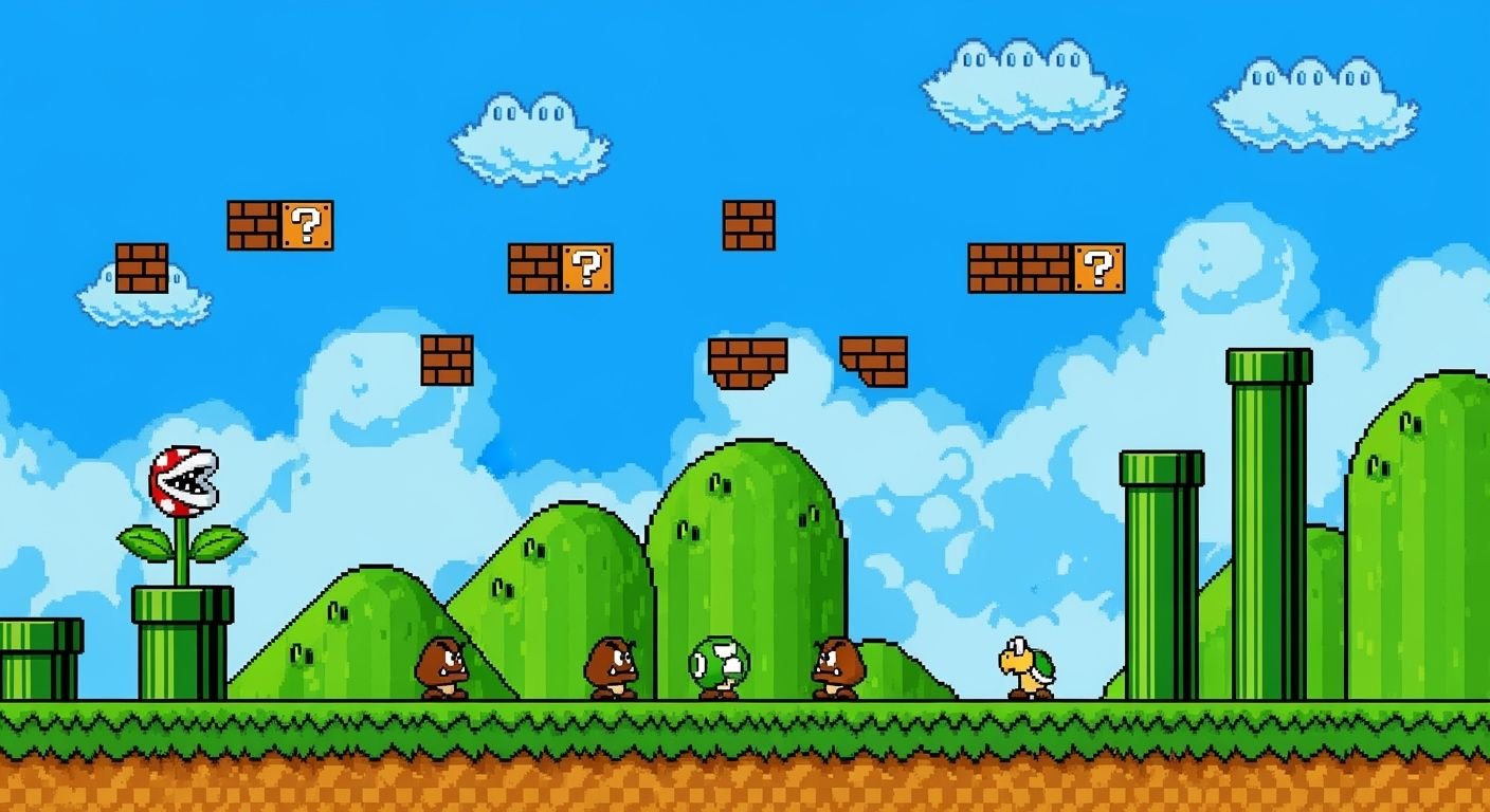 Super mario bros background image 3