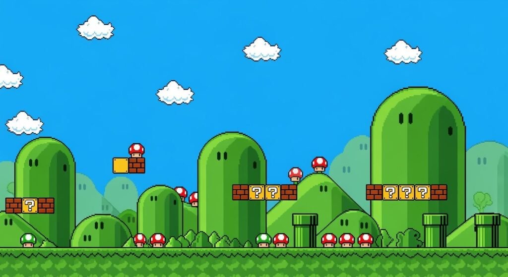Super mario bros background image 4