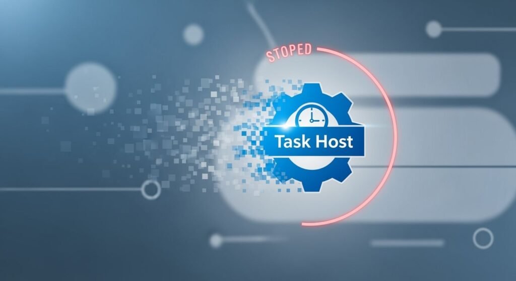 Task host is stopping background image 2