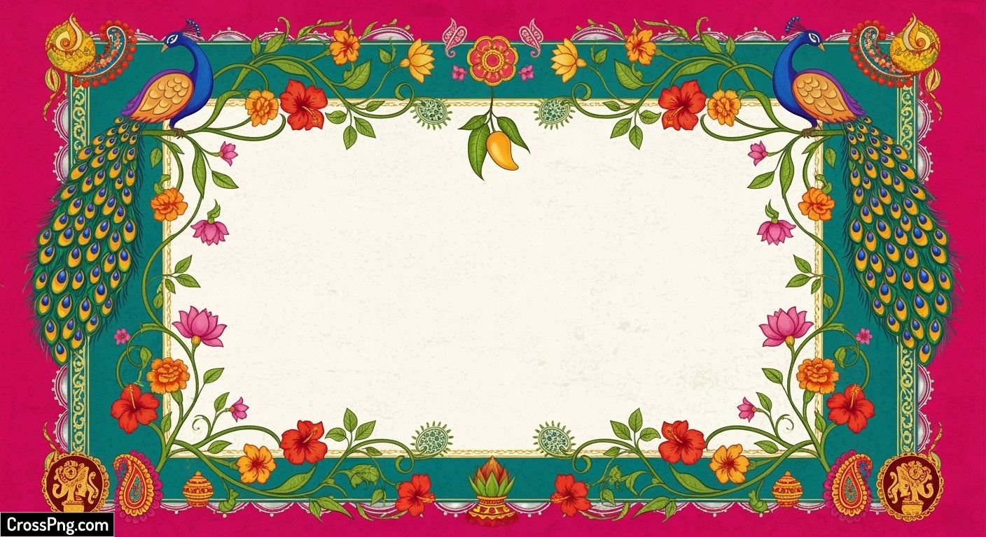 Teej invitation background image 2