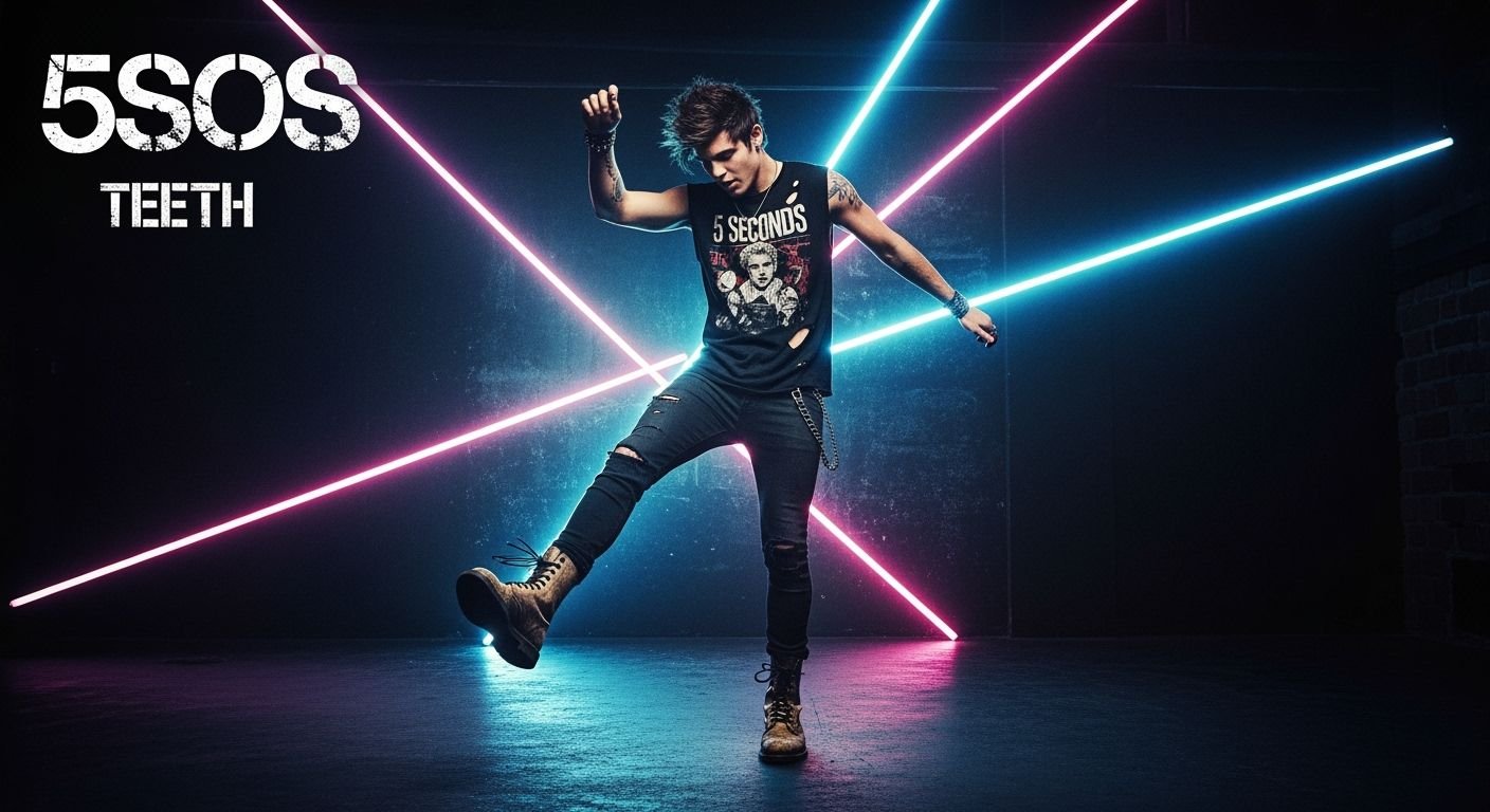 Teeth 5sos cover with guy dancing in image 3