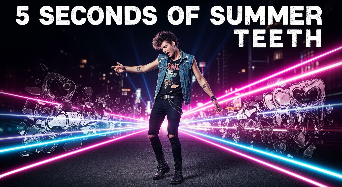 Teeth 5sos cover with guy dancing in image