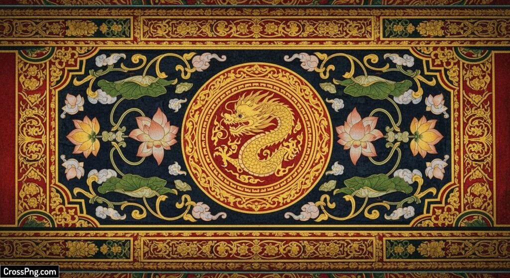 Temple background design image