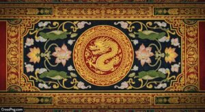 Temple background design image