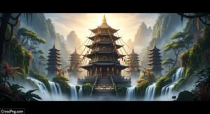 Temple background design image 3