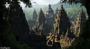 Temple background design image 7