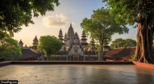 Temple background for editing image