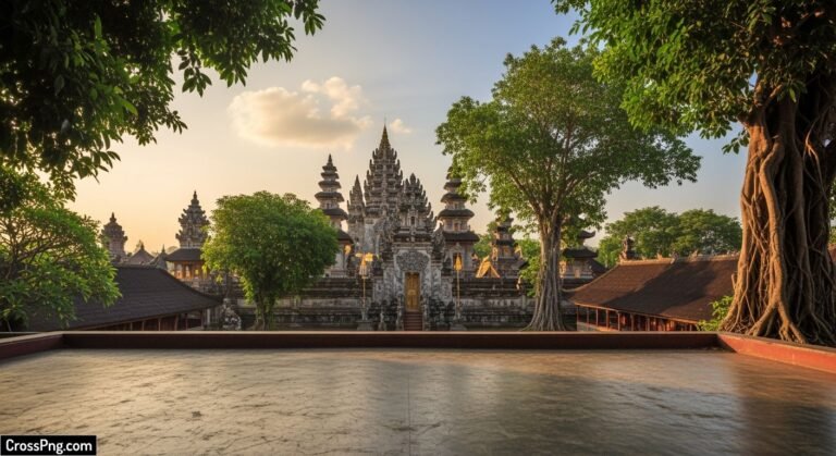 Temple background for editing image