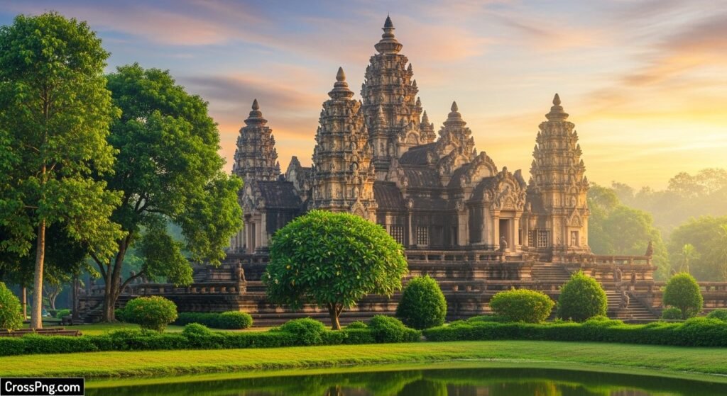 Temple background hd image