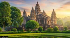 Temple background hd image