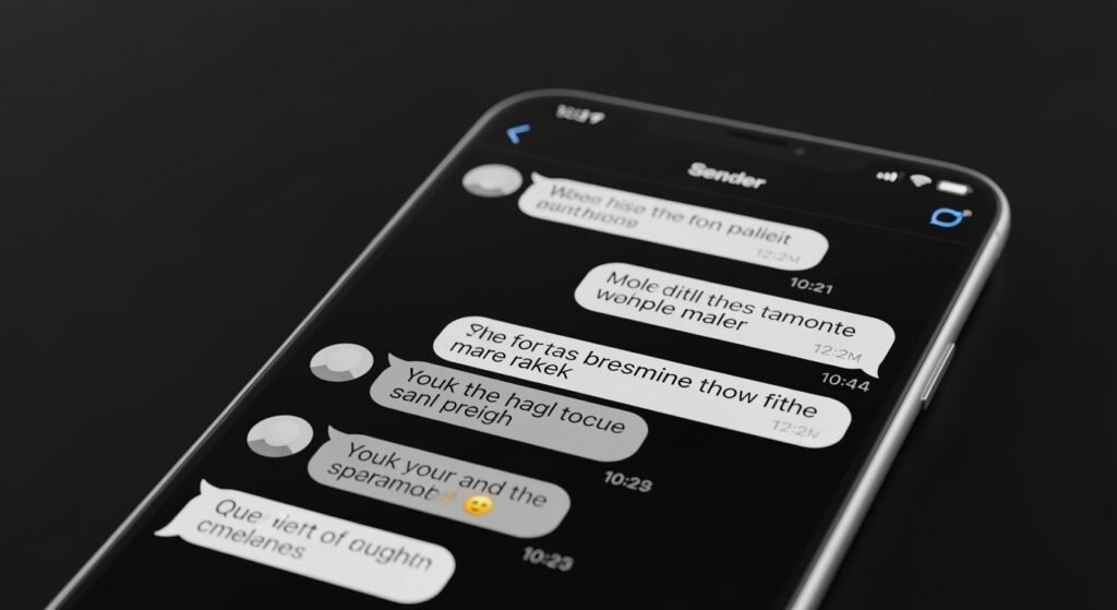Text message black background image 2