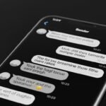 Text message black background image 2