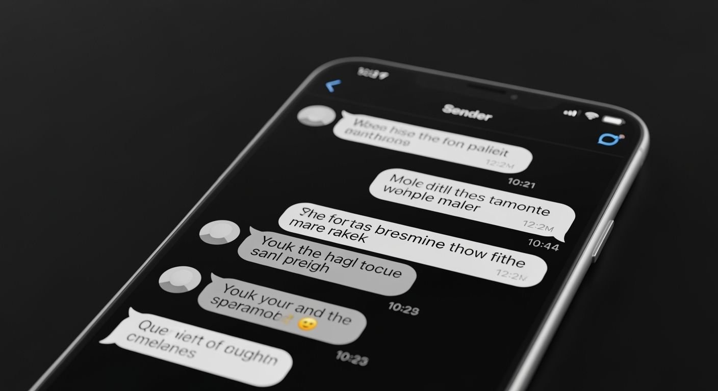 Text message black background image 2