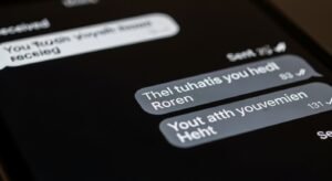 Text message black background image