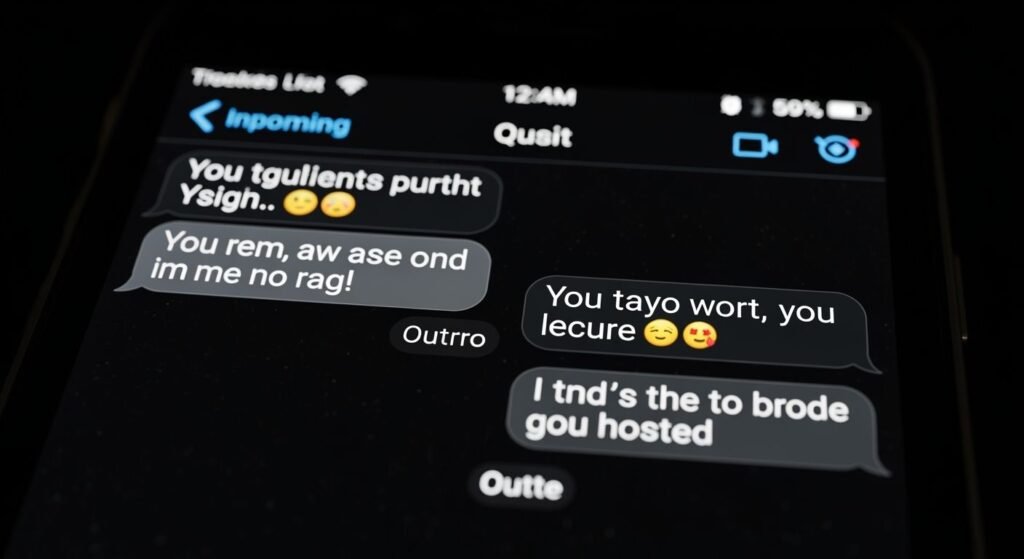 Text message black background image 4