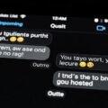 Text message black